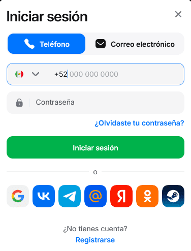 Registro y acceso a 1Win México